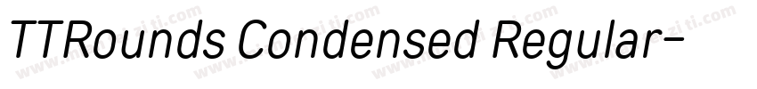 TTRounds Condensed Regular字体转换